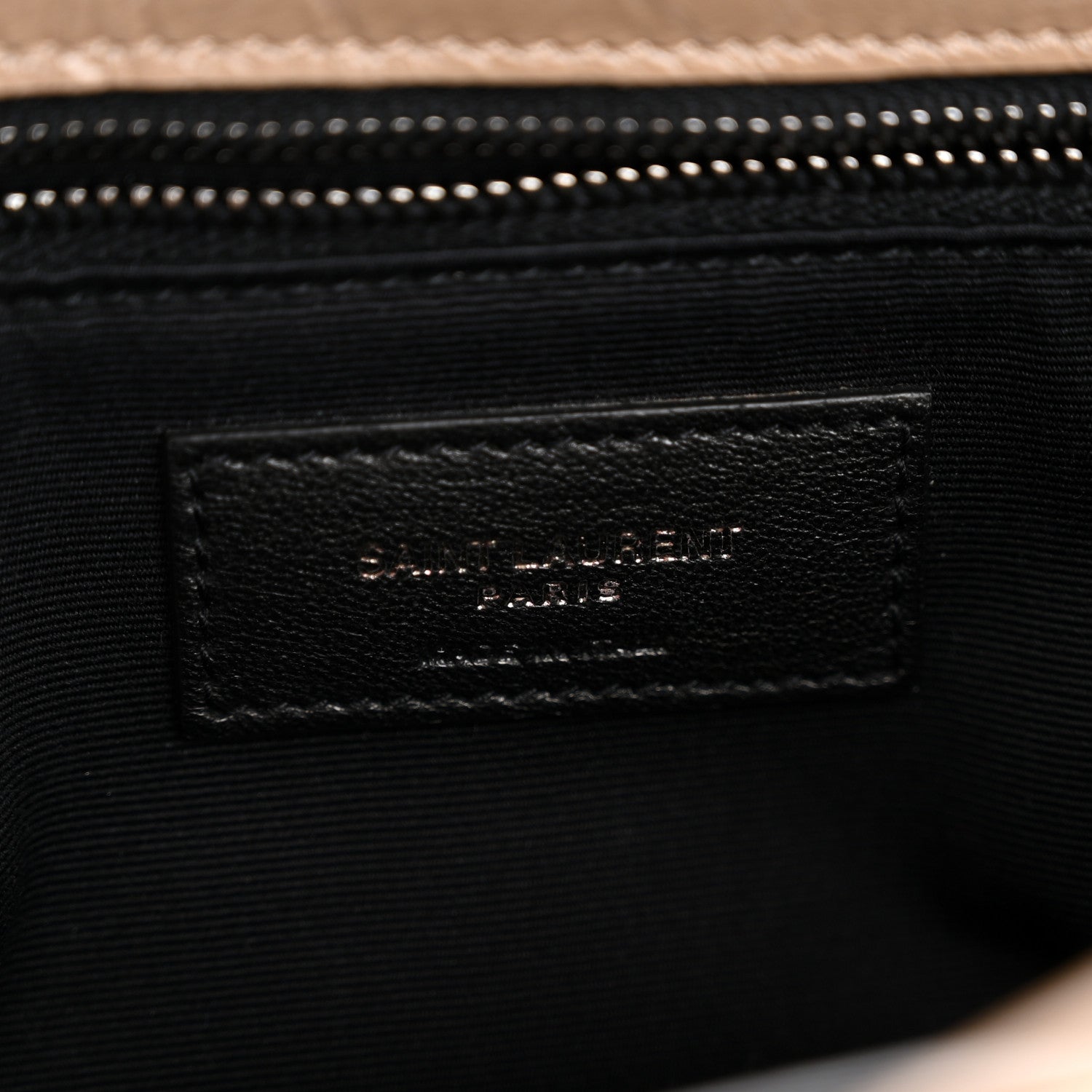 Saint Laurent Crinkled Calfskin Matelasse Monogram Medium Niki Chain Satchel Light Taupe 6 of 10