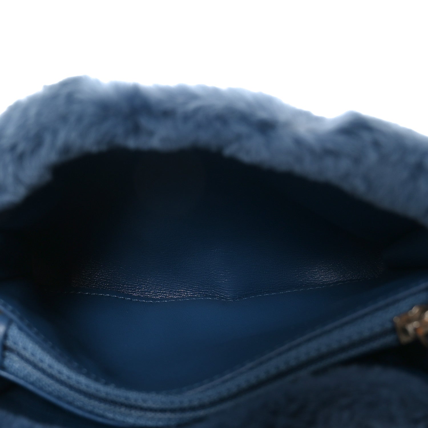 Chanel Rabbit Fur Mini CC Pouch Blue 1833648 – FASHIONPHILE