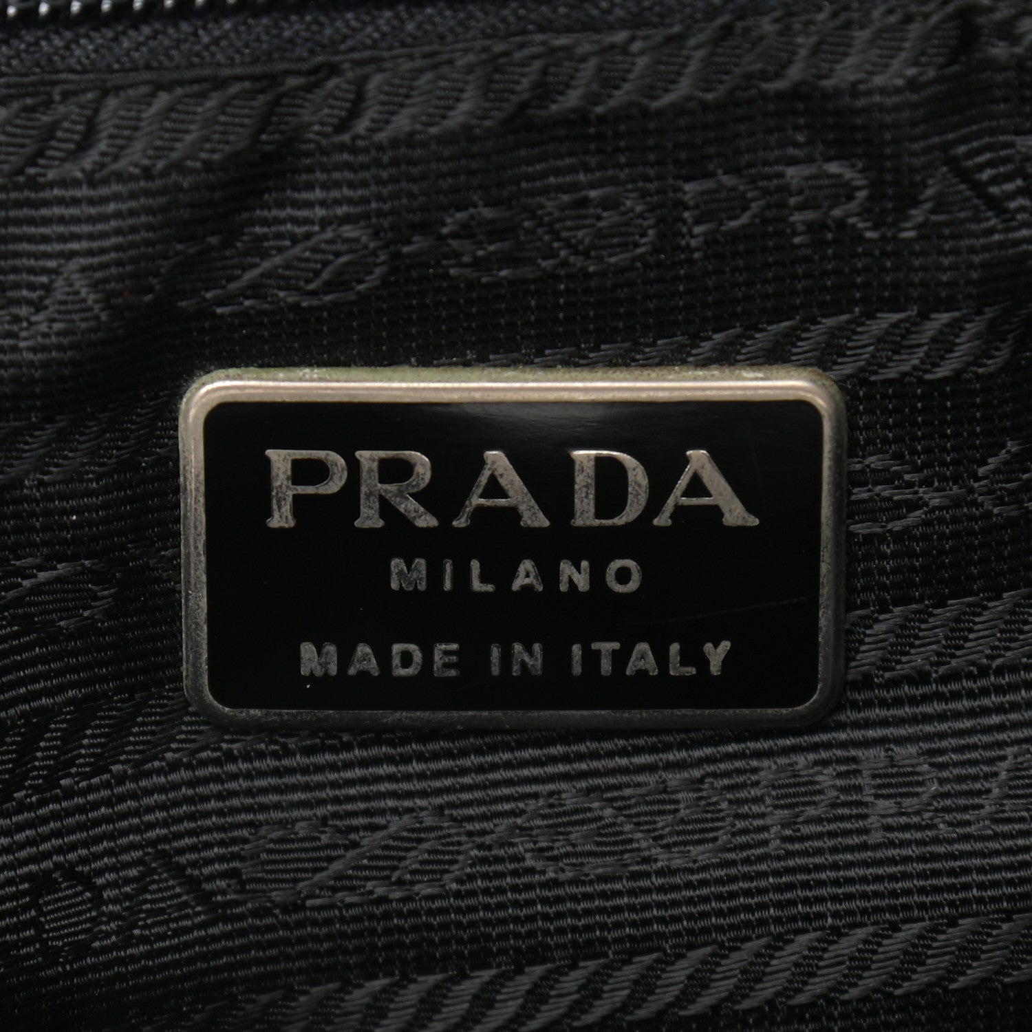 Prada Tessuto Nylon Saffiano Medium Backpack Black 8 of 9