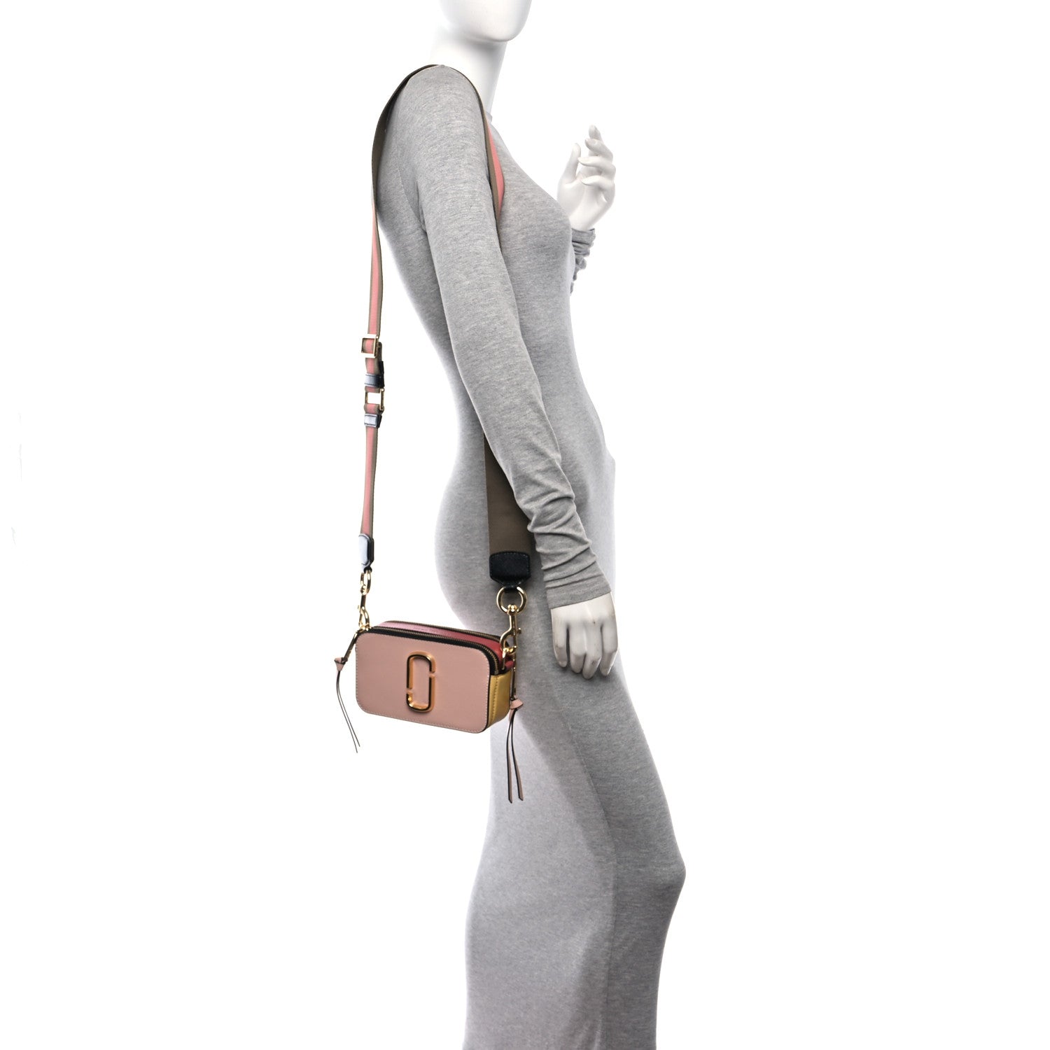 Marc Jacobs Saffiano Small Snapshot Camera Bag New Rose 3 of 9