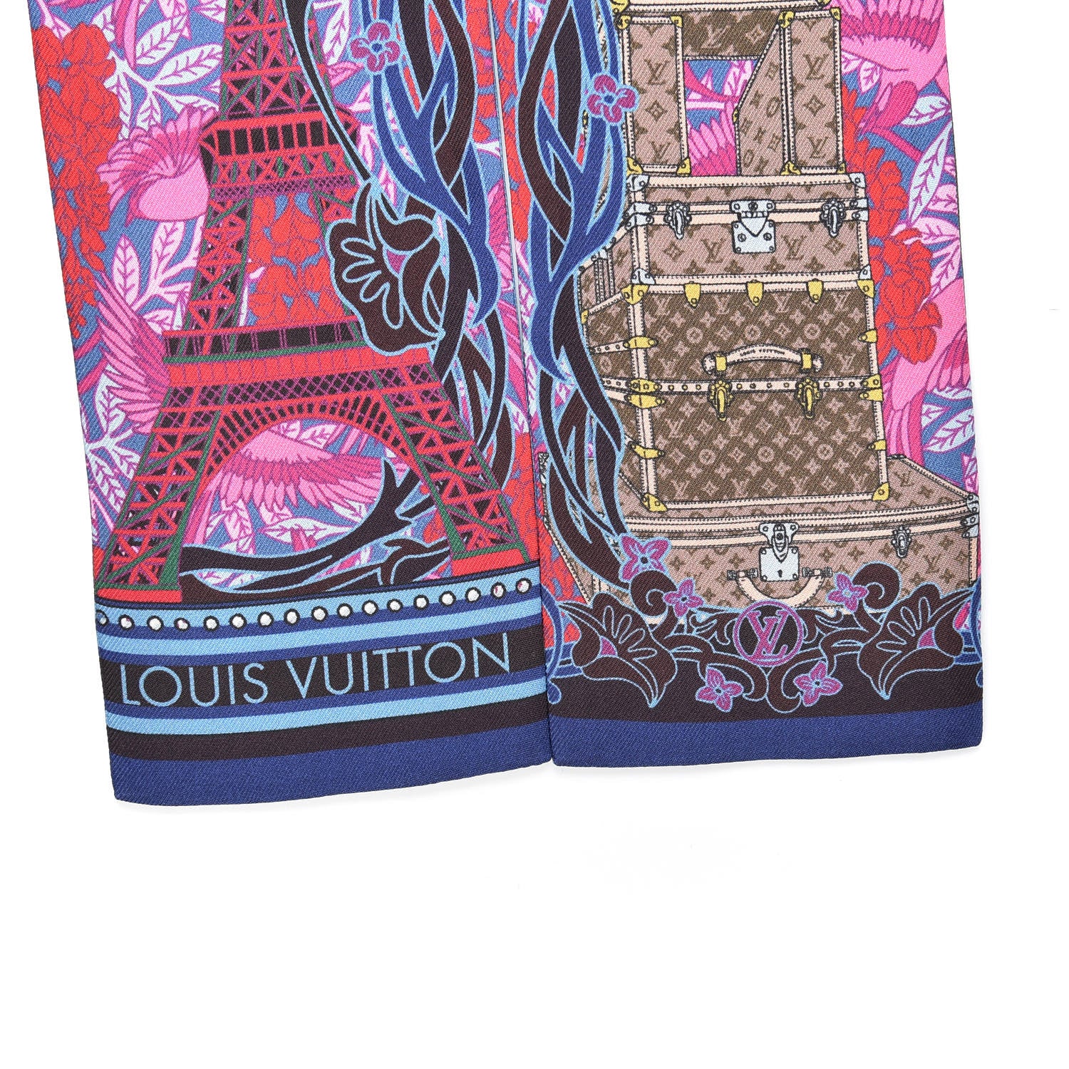 Louis Vuitton Silk Louis A Paris Bandeau Fuchsia 2 of 3