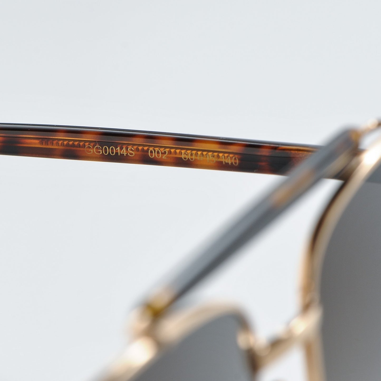 Aviator Sunglasses GG0014S Tortoise