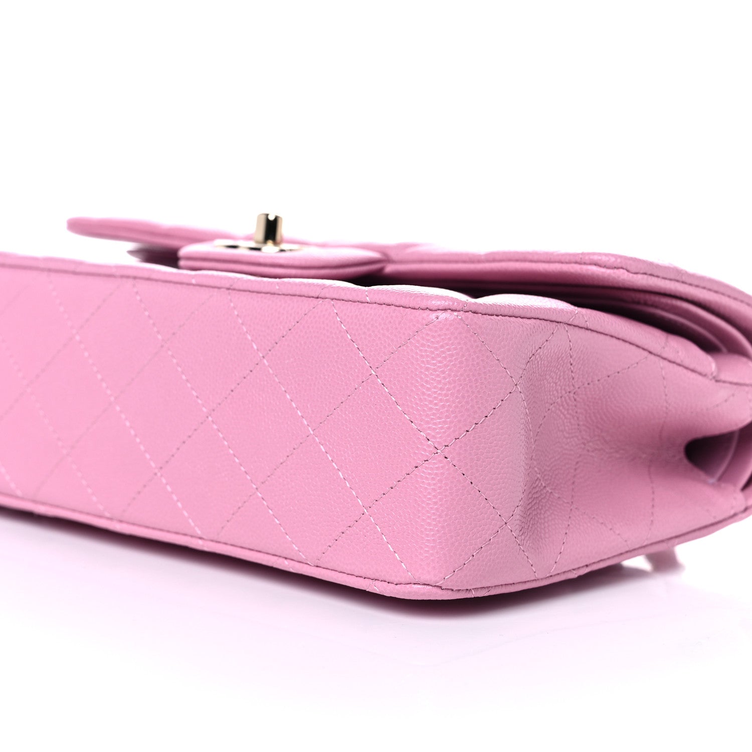 Chanel Caviar Quilted Small Double Flap Pink 9 of 10