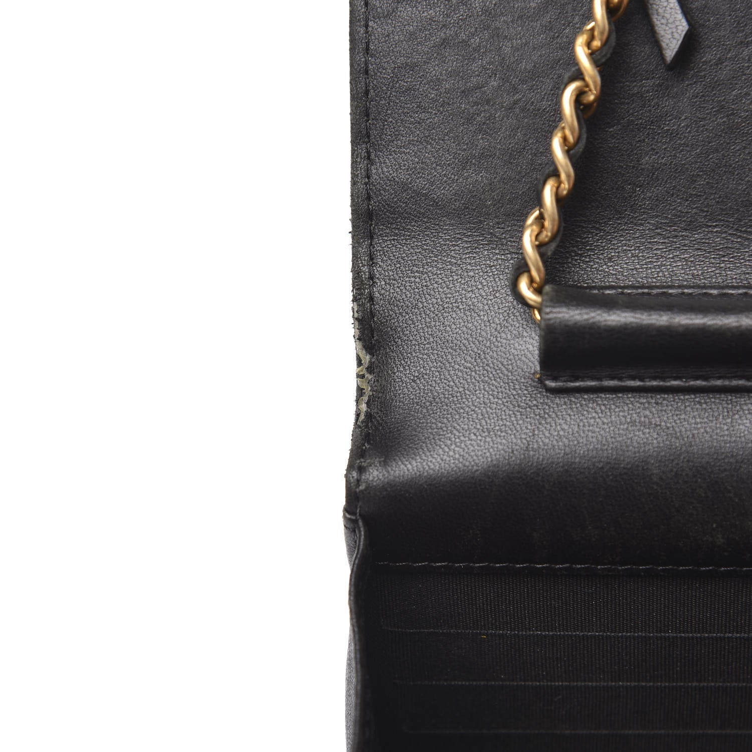 Chanel Lambskin Quilted Boy Wallet On Chain WOC Black 18 of 20