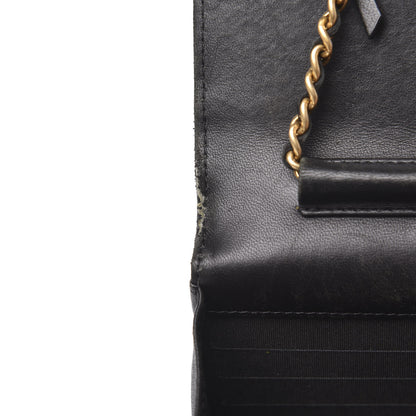 Chanel Lambskin Quilted Boy Wallet On Chain WOC Black 18 of 20