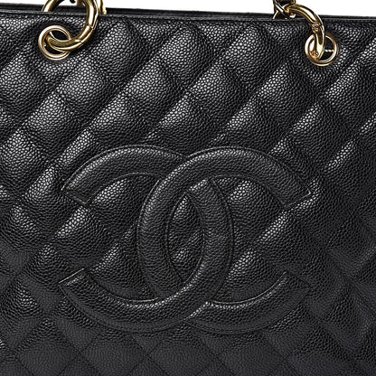 Chanel Caviar Quilted Grand Shopping Tote GST Black 10 of 10