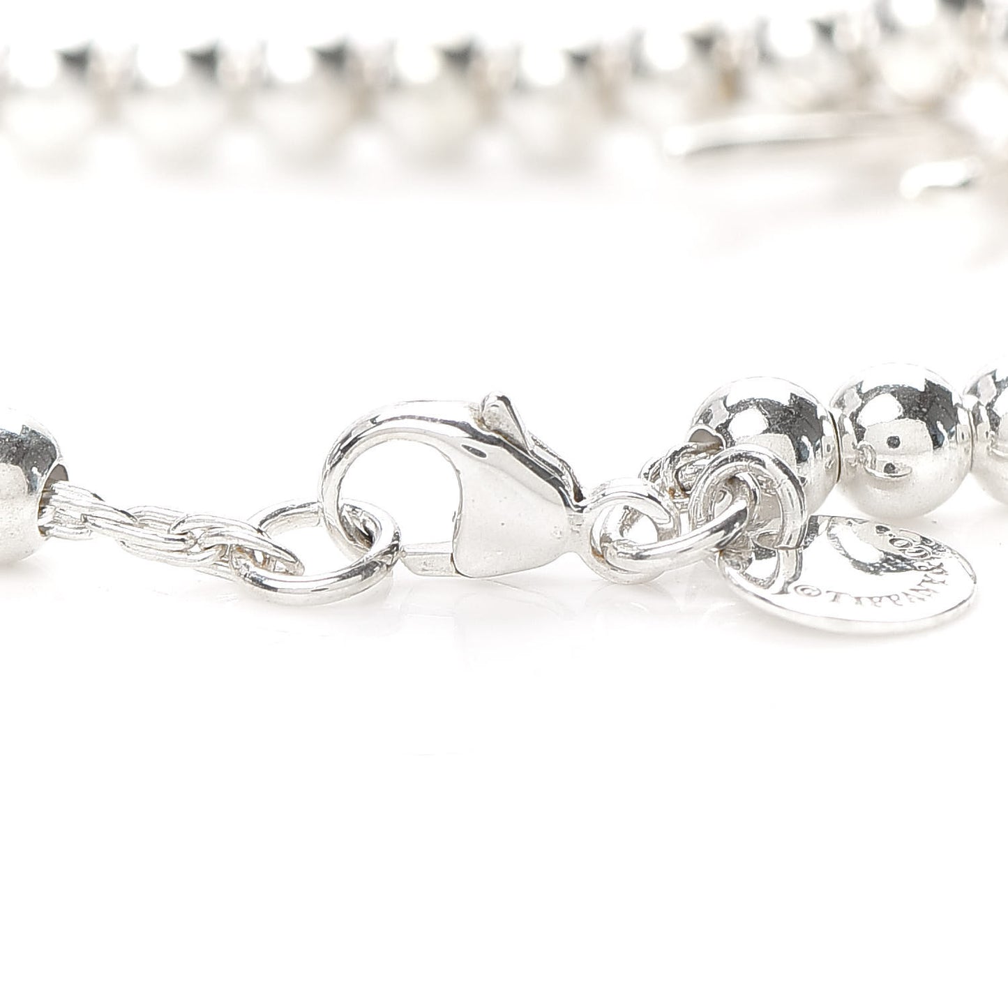 Sterling Silver 4mm Bow Bead Bracelet