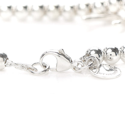 Tiffany Sterling Silver 4mm Bow Bead Bracelet 4 of 7