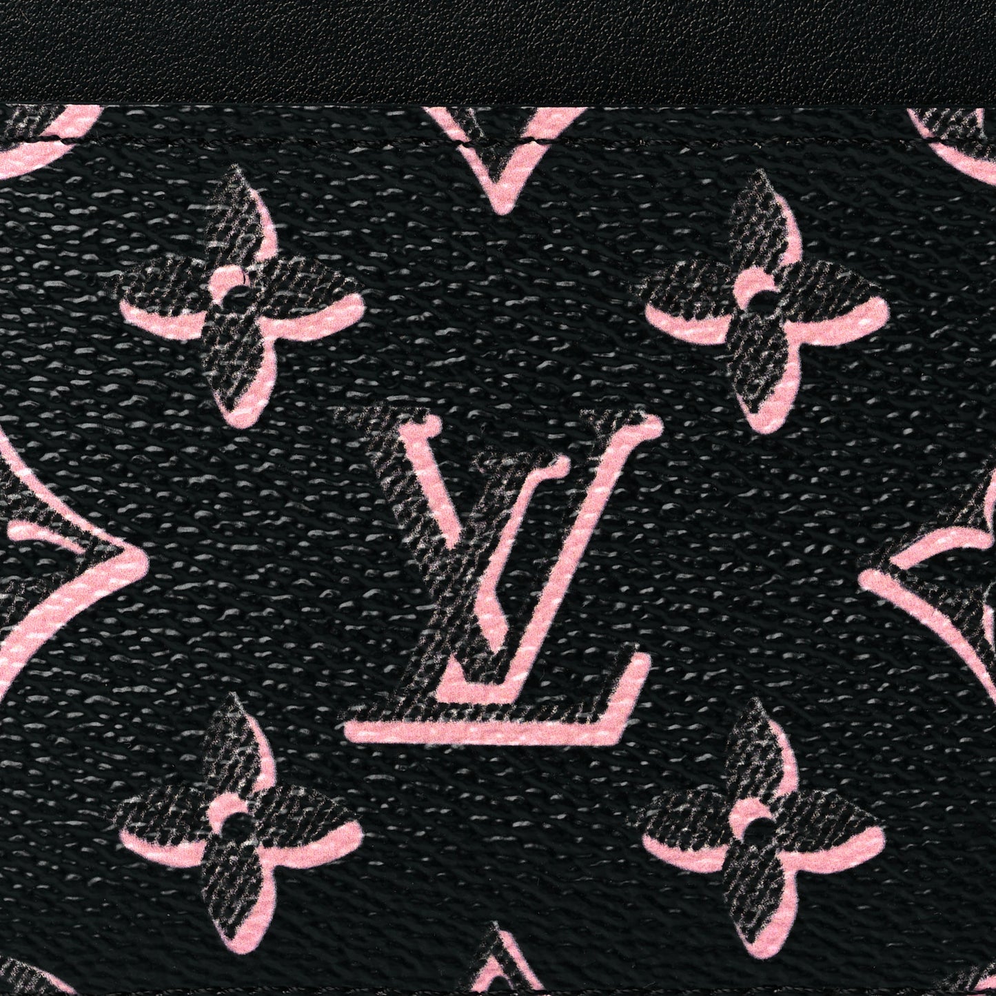 Monogram Fall for You LV Side-Up Card Holder Black