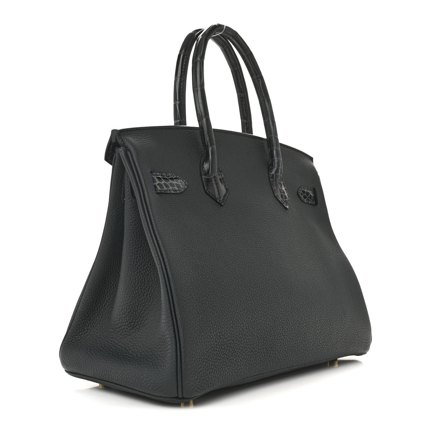 Togo Shiny Niloticus Crocodile Birkin Touch 30 Vert Rousseau