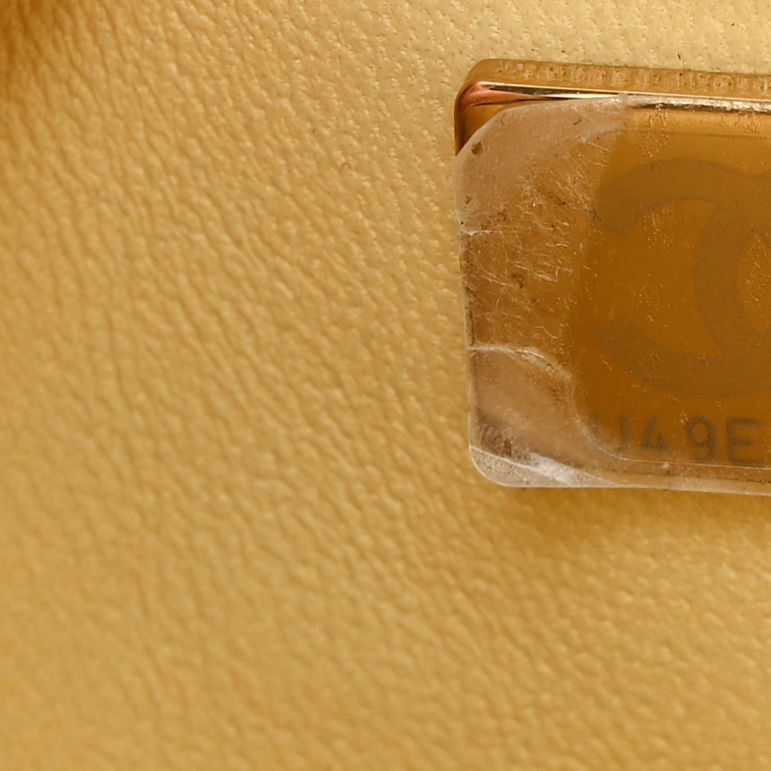 Chanel Caviar Quilted Medium Double Flap Yellow 6 of 9