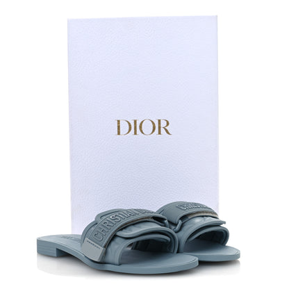 Christian Dior Rubber Macrocannage Dio(r)evolution Slide Sandals 36 Bracing Blue 11 of 11