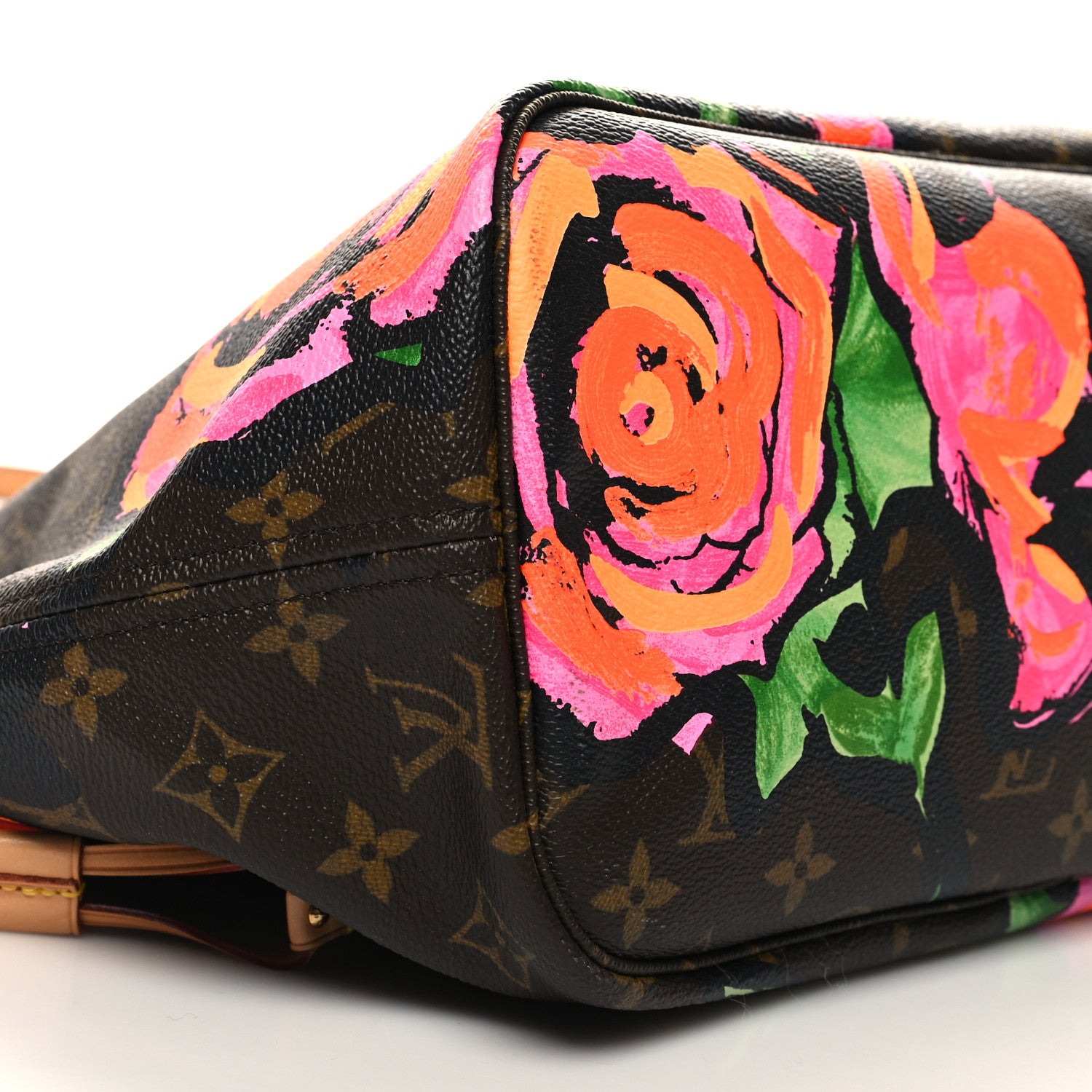 Louis Vuitton Monogram Roses Neverfull MM 8 of 9