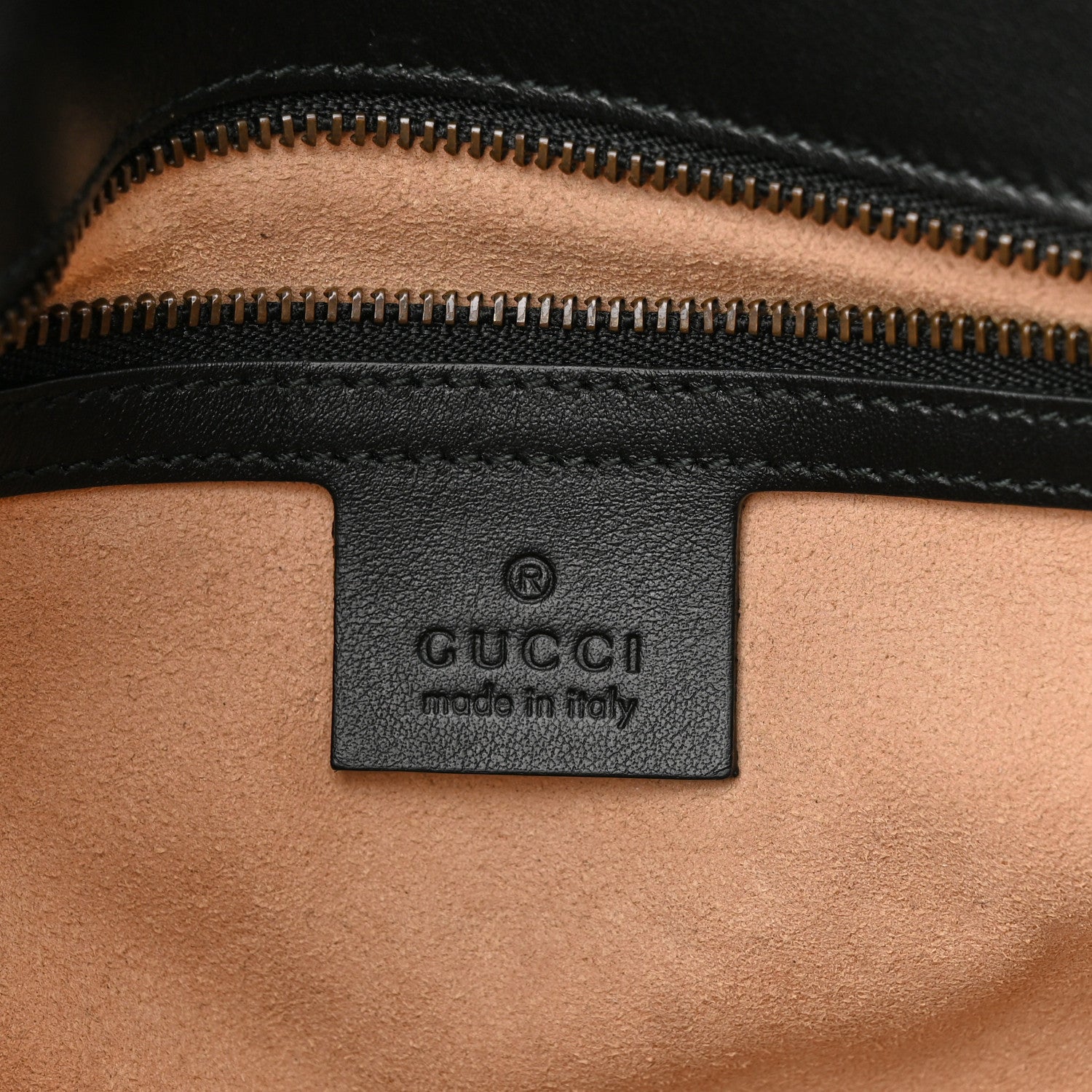 Gucci Calfskin Matelasse Small GG Marmont Shoulder Bag Black 6 of 10