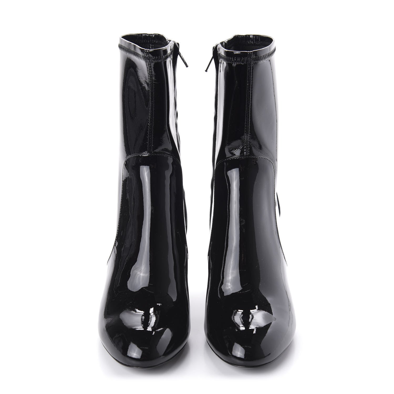 Louis Vuitton Patent Uniformes Silhouette Ankle Boots 36 Black 2 of 7