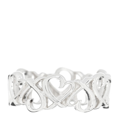 Tiffany Sterling Silver Paloma Picasso Loving Heart Band Ring 51 5.75 3 of 4