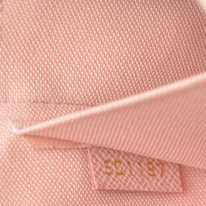 Louis Vuitton Damier Azur Pochette Felicie Chain Wallet Rose Ballerine 8 of 10
