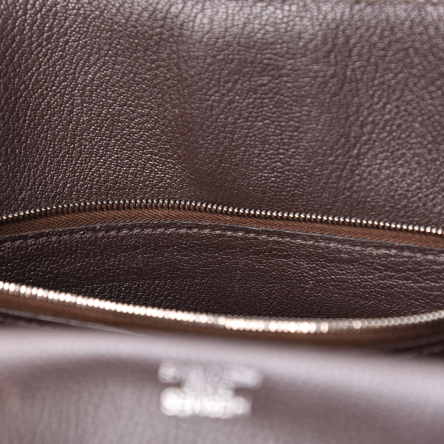 Hermes Taurillon Clemence Jypsiere 34 Chocolate 11 of 29