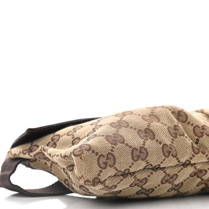 Gucci GG Monogram Double Pocket Belt Bag Dark Brown 9 of 10