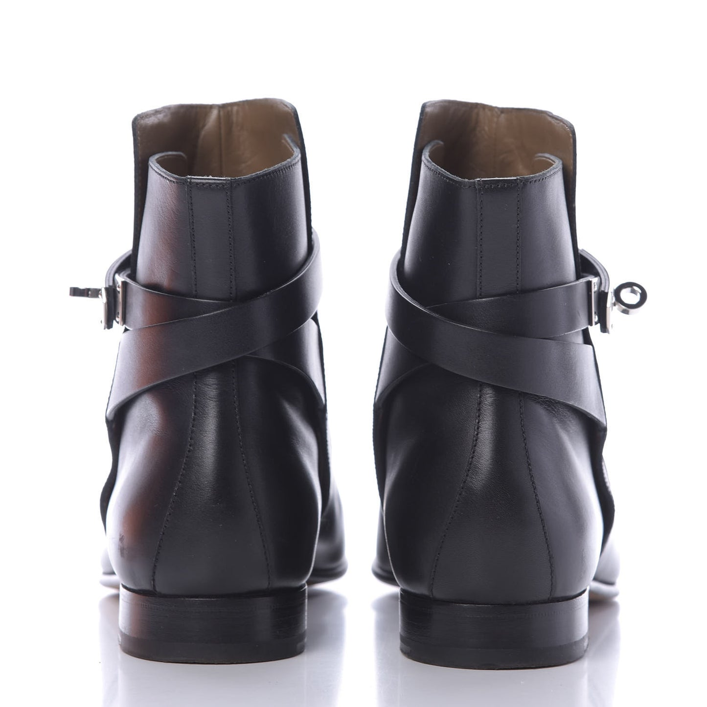 Calfskin Neo Low Boots 40 Black
