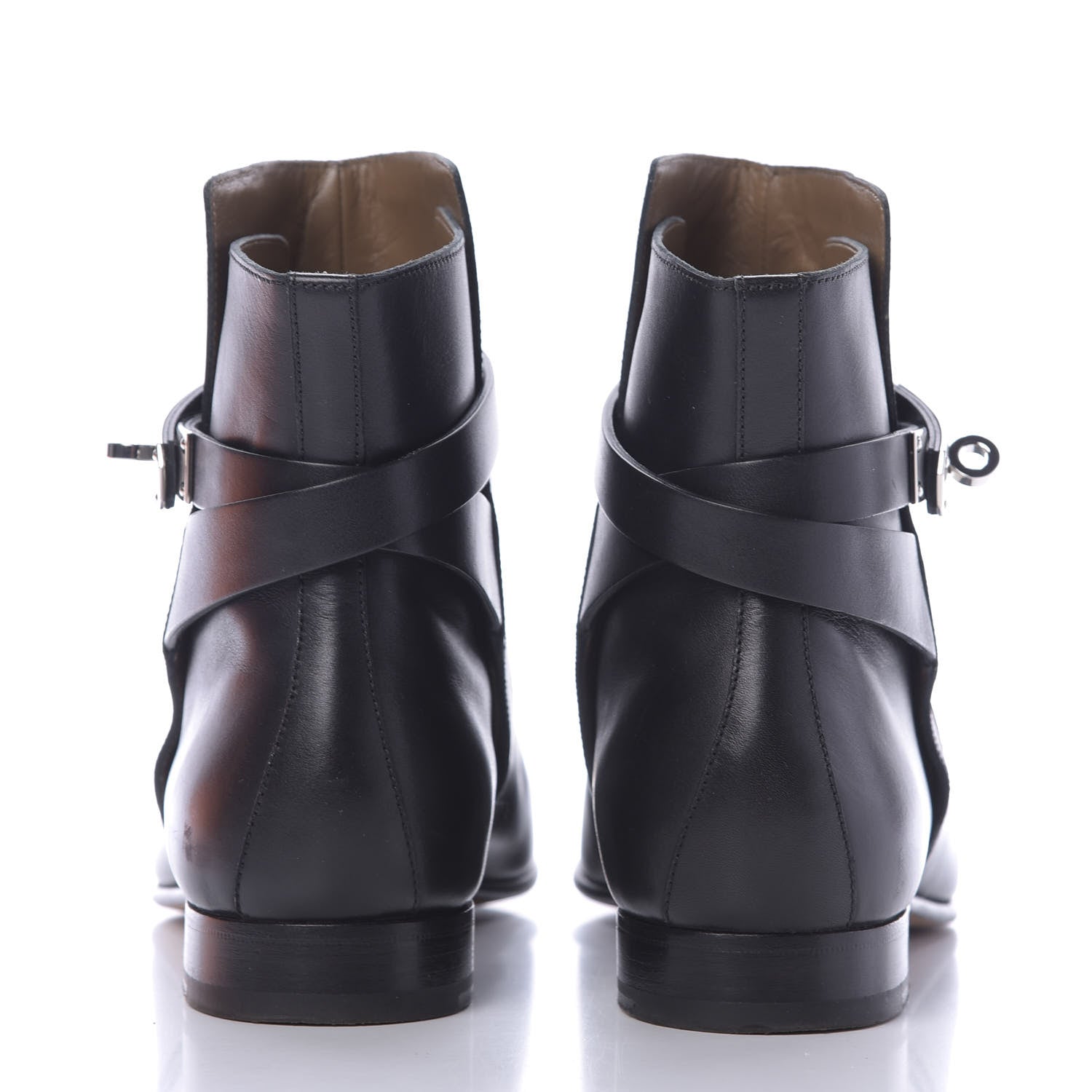 Hermes Calfskin Neo Low Boots 40 Black 7 of 15