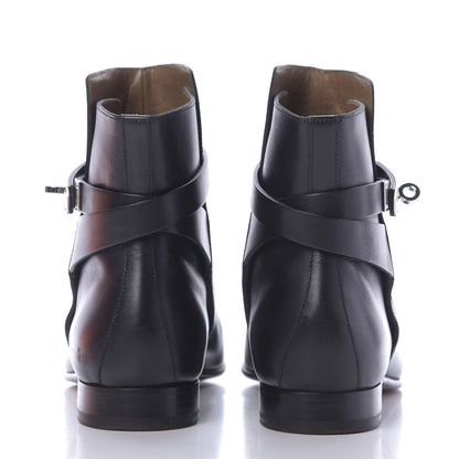 Hermes Calfskin Neo Low Boots 40 Black 7 of 15