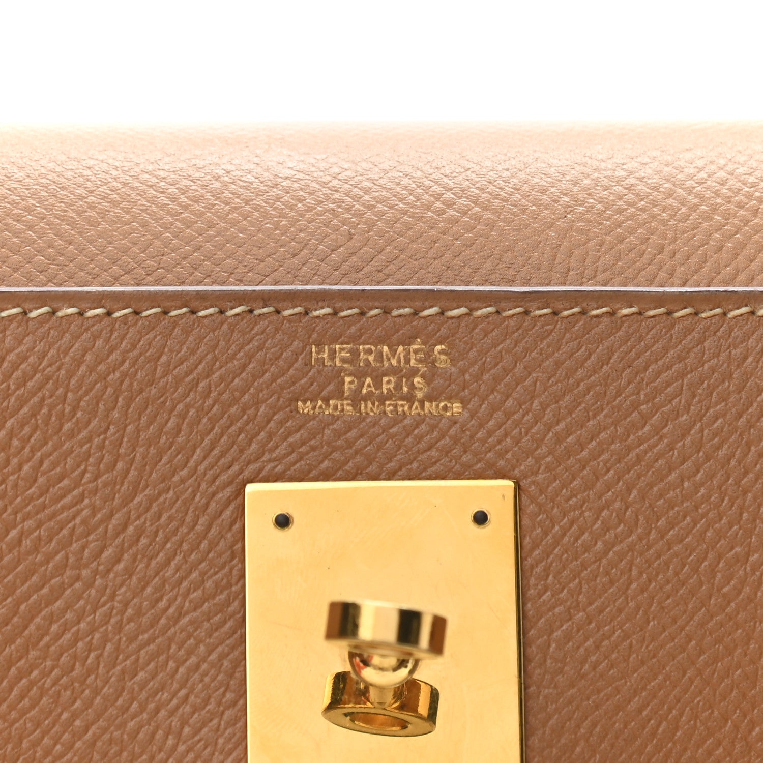 Hermes Courchevel Kelly Sellier 32 Gold 5 of 13