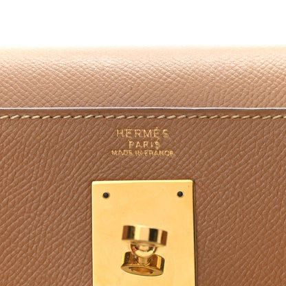 Hermes Courchevel Kelly Sellier 32 Gold 5 of 13