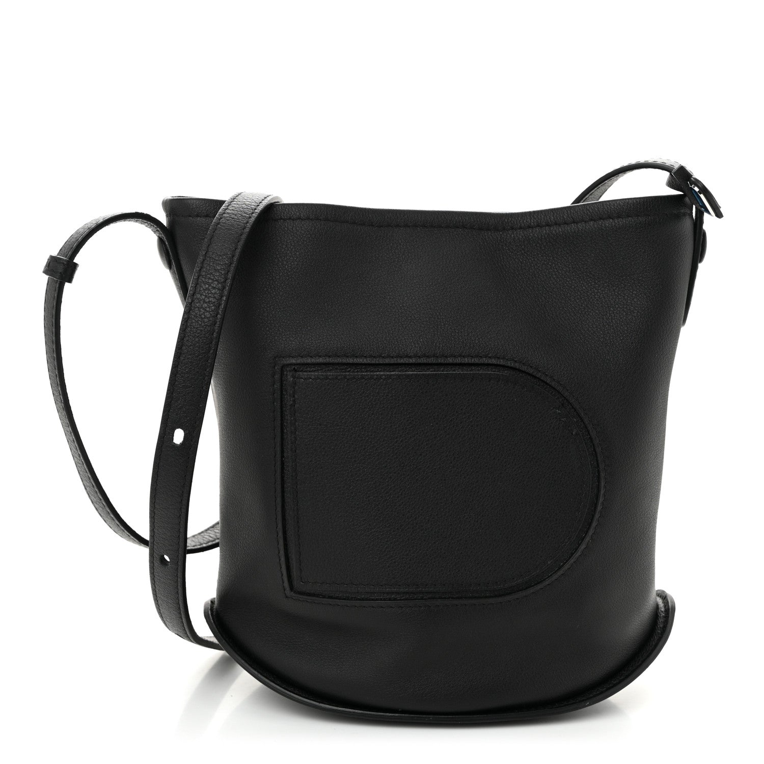 Delvaux Calfskin Mini Pin Allure Bucket Black 1 of 10