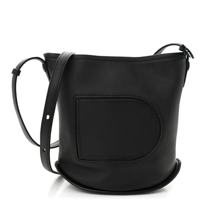 Delvaux Calfskin Mini Pin Allure Bucket Black 1 of 10