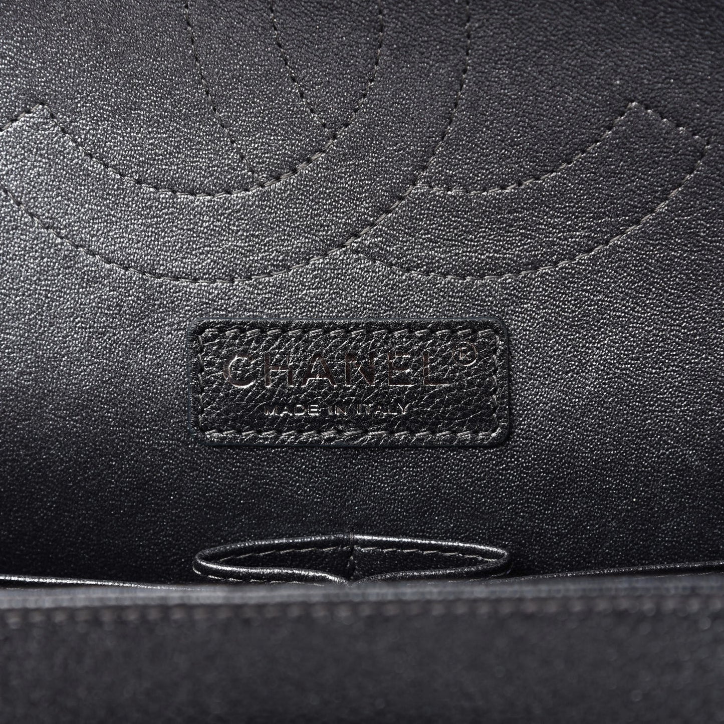 Pearly Caviar Quilted Jumbo Double Flap Black