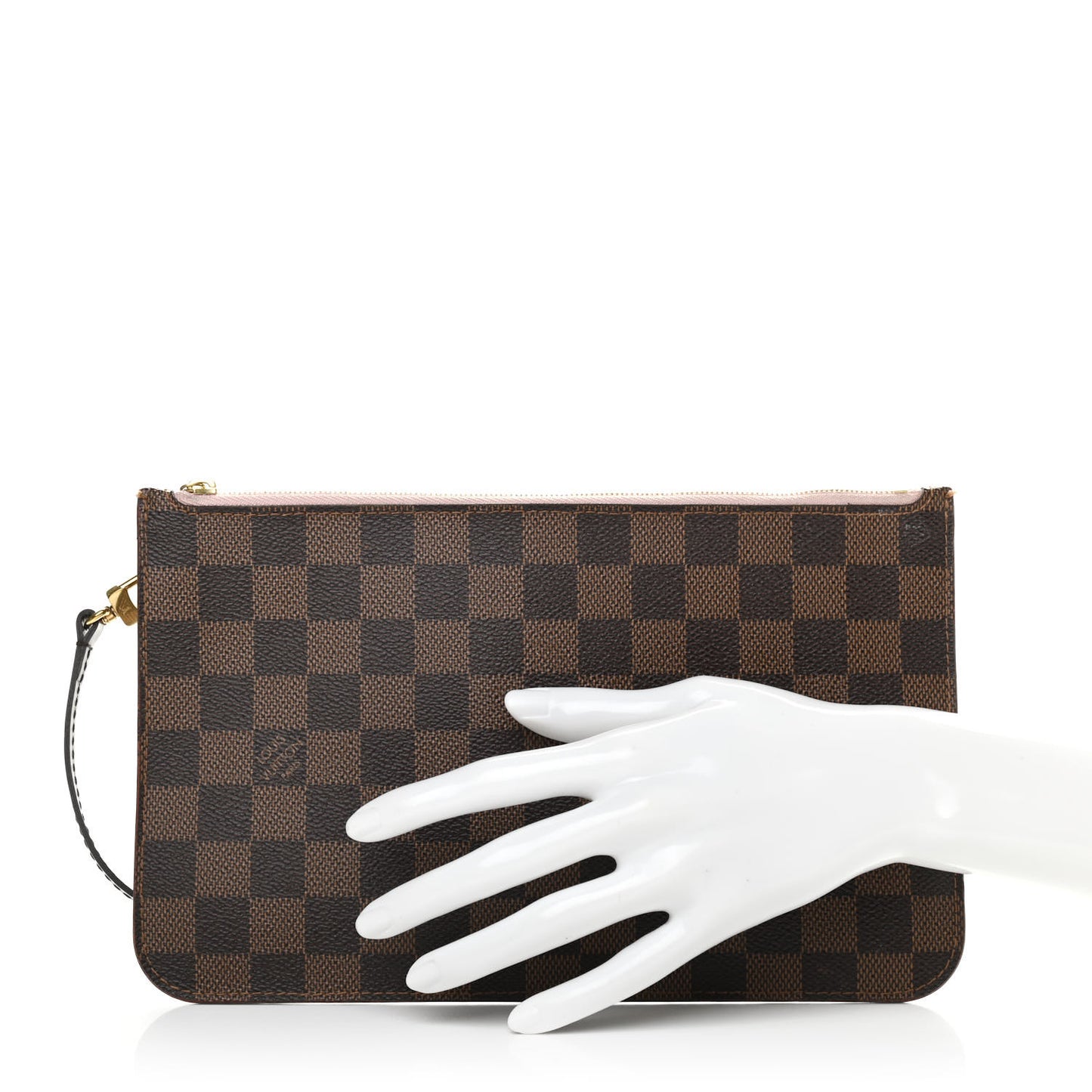 Damier Ebene Neverfull MM GM Pochette Rose Ballerine
