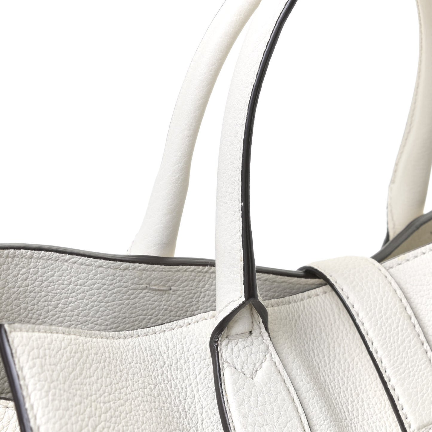 Soft Calfskin Medium Jackie Top Handle Bag Mystic White