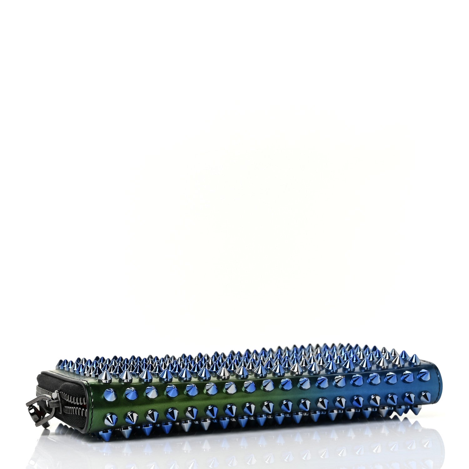 Christian Louboutin Patent Scarabe Spikes Panettone Zip Around Wallet Multicolor 4 of 8