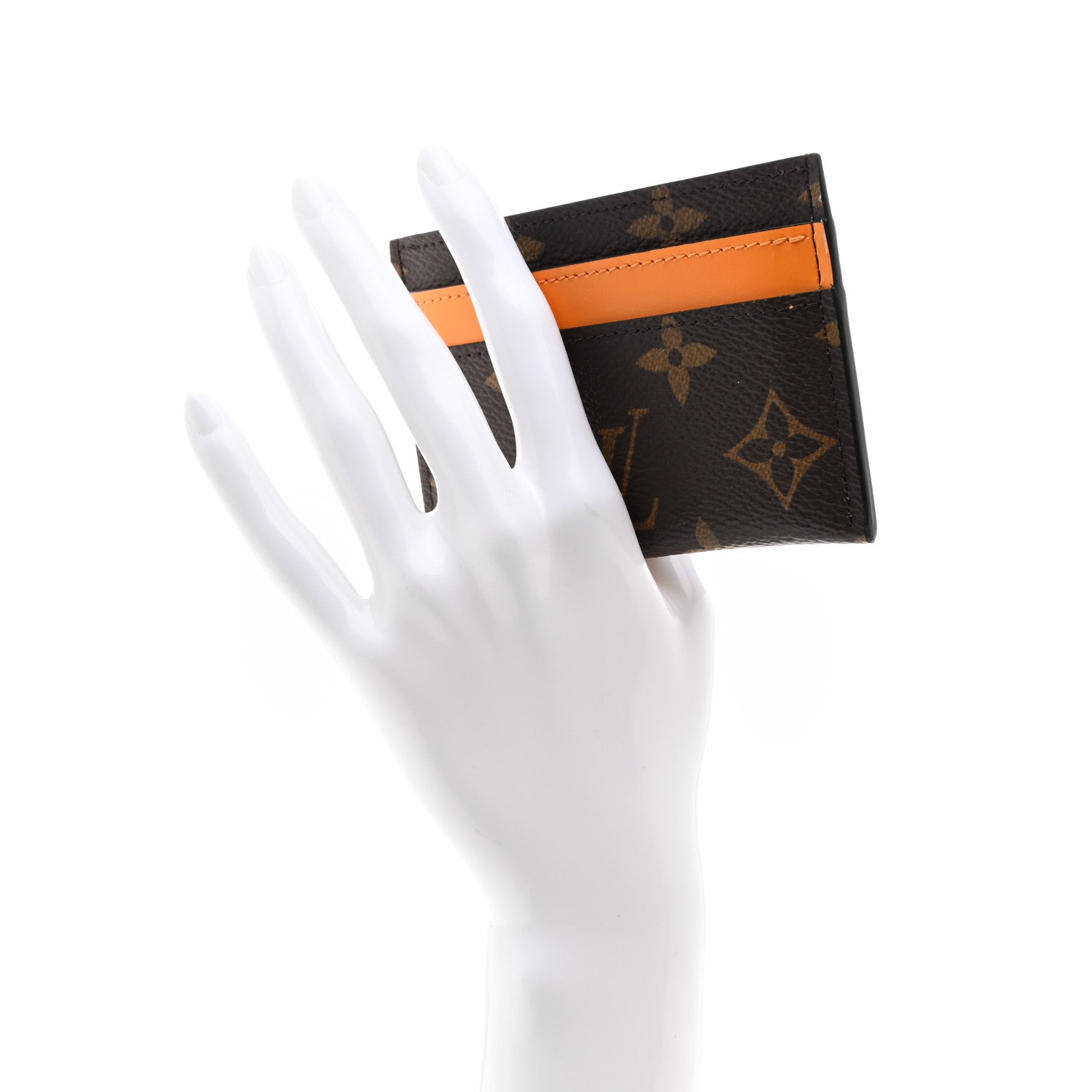 Louis Vuitton Monogram Porte-Cartes Double Card Holder Orange 2 of 7