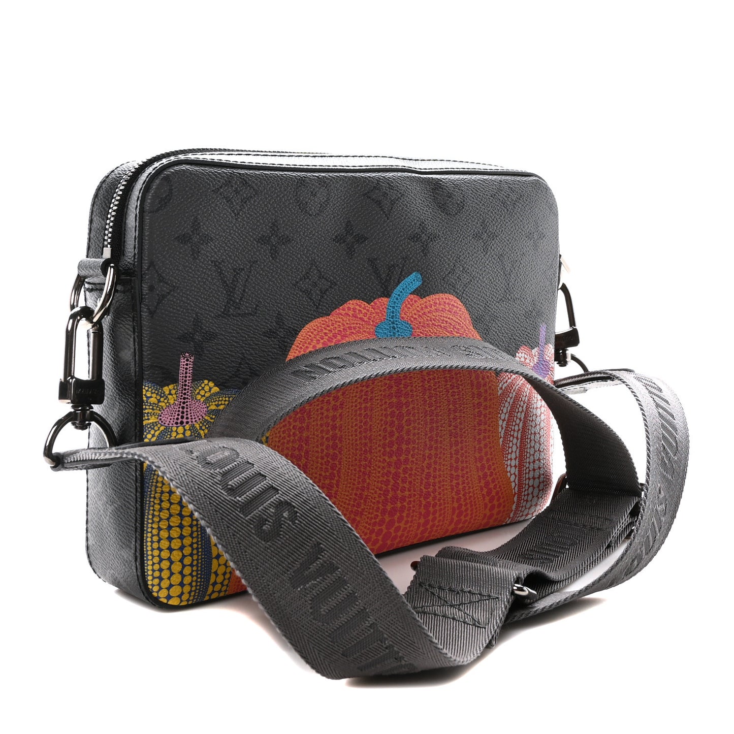 LV x YK Monogram Eclipse Reverse Pumpkin Trio Messenger