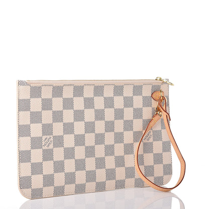 Louis Vuitton Damier Azur Neverfull MM GM Pochette 3 of 7