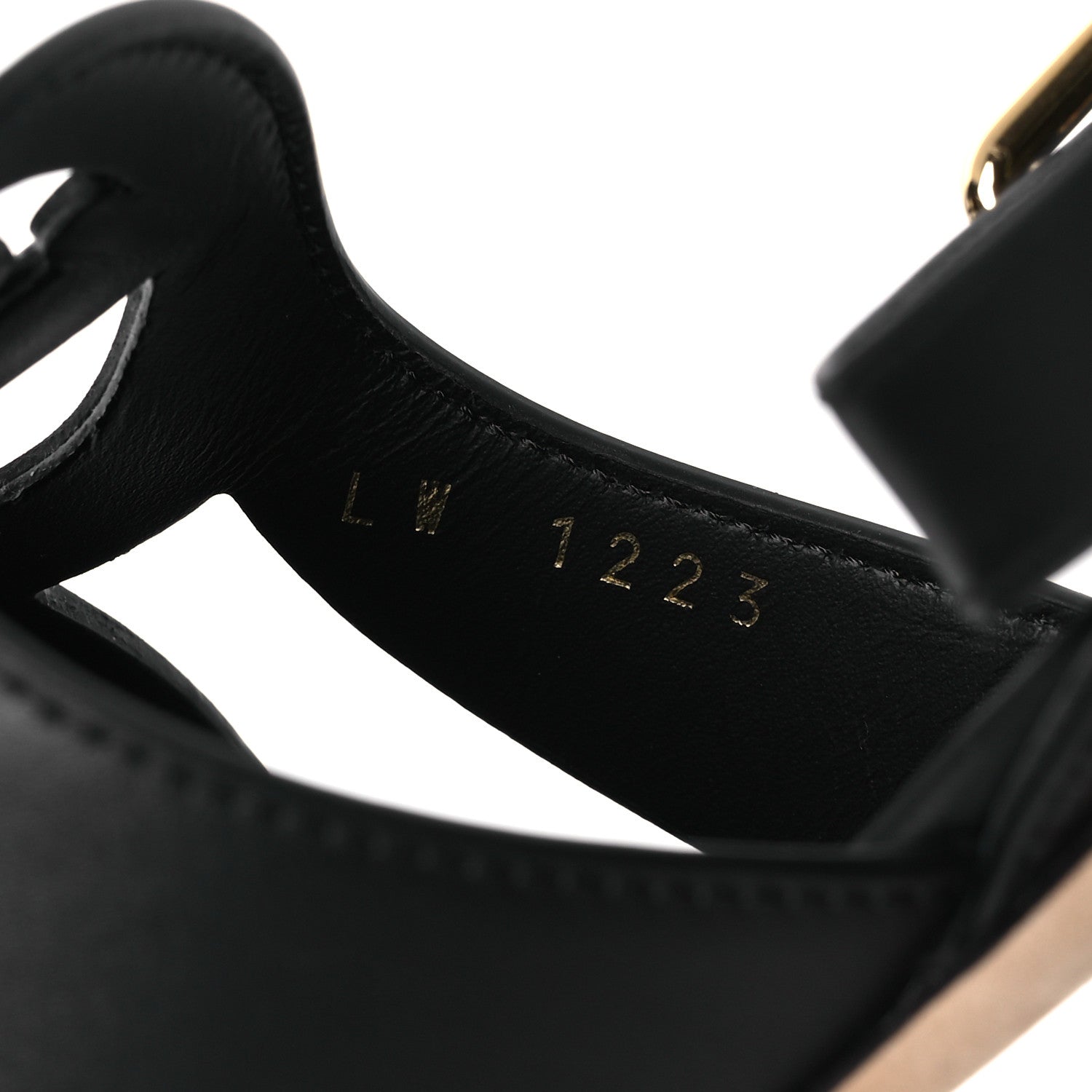 Louis Vuitton Calfskin LV Isola Sandals 39 Black 9 of 10