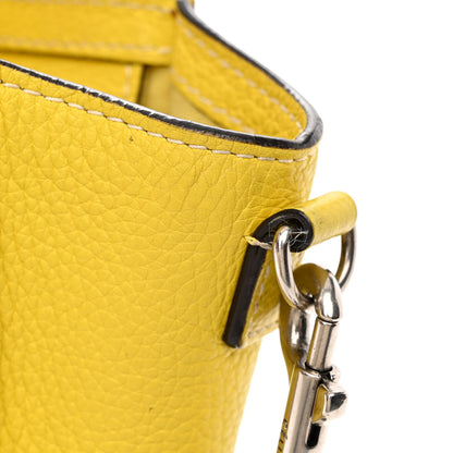 Celine Drummed Calfskin Nano Luggage Citron 20 of 20