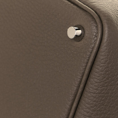 Hermes Taurillon Clemence Picotin Lock 18 PM Etoupe 9 of 12