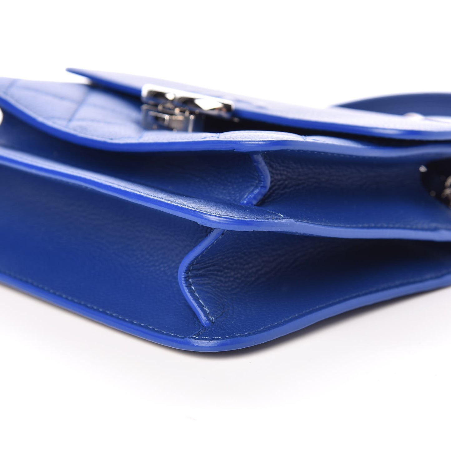 Caviar Quilted CC Box Flap Blue