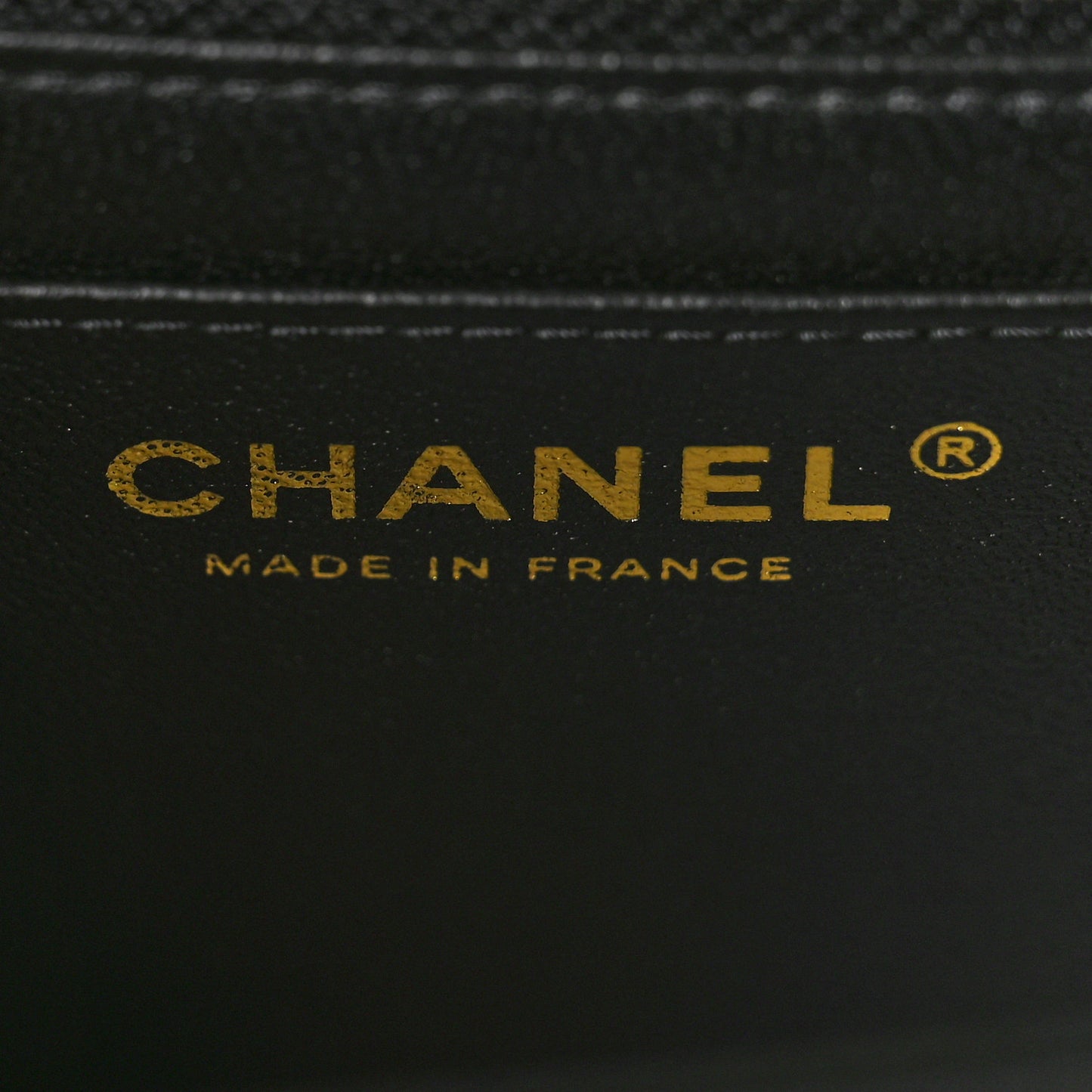 Lambskin Chevron Quilted Mini Square Flap Black