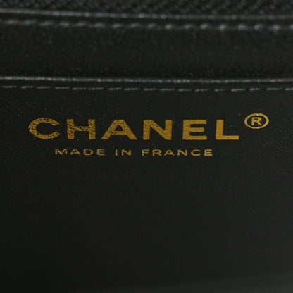 Chanel Lambskin Chevron Quilted Mini Square Flap Black 6 of 11