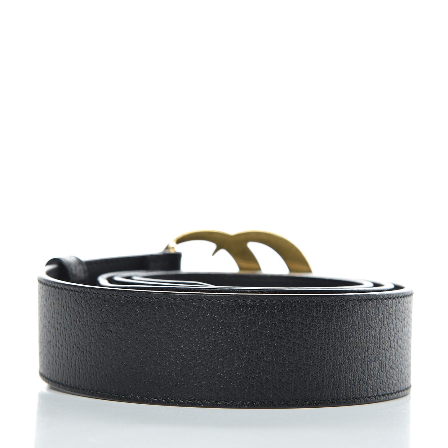 Textured Calfskin Double G 40mm Belt 110 44 Black