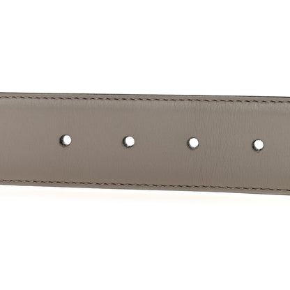 Gucci Moon Calfskin Interlocking G 37mm Belt 80 32 Storm Grey 3 of 5