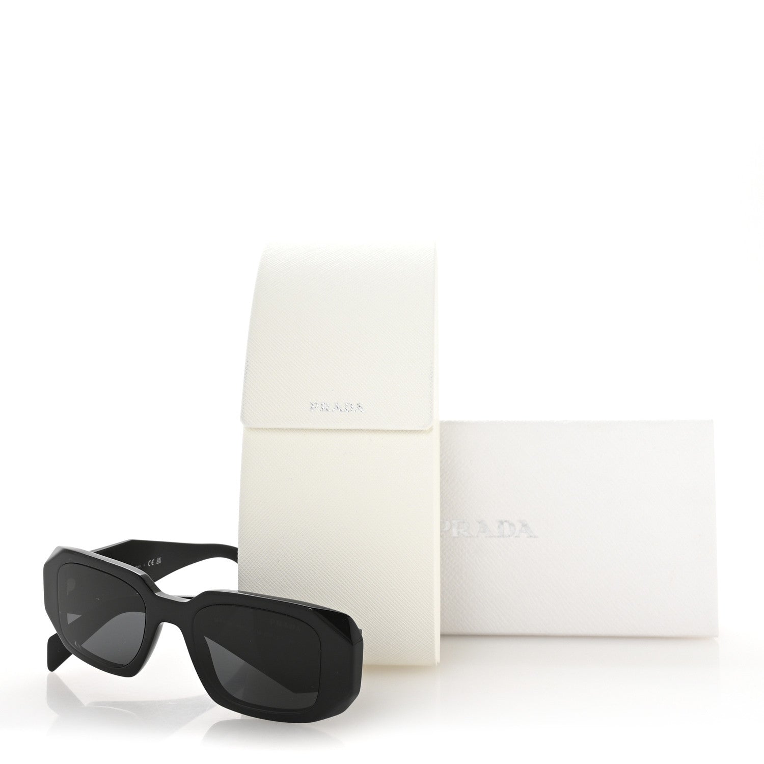 Prada Acetate Symbole Sunglasses SPR 17W Black 8 of 8