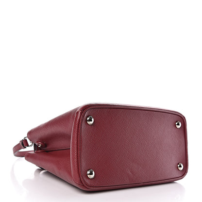 Prada Saffiano Cuir Small Twin Tote Cherry 4 of 16