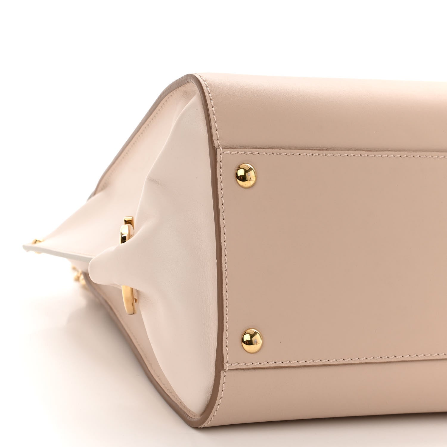Salvatore Ferragamo Calfskin Lizard Sofia Shoulder Bag Beige 9 of 10