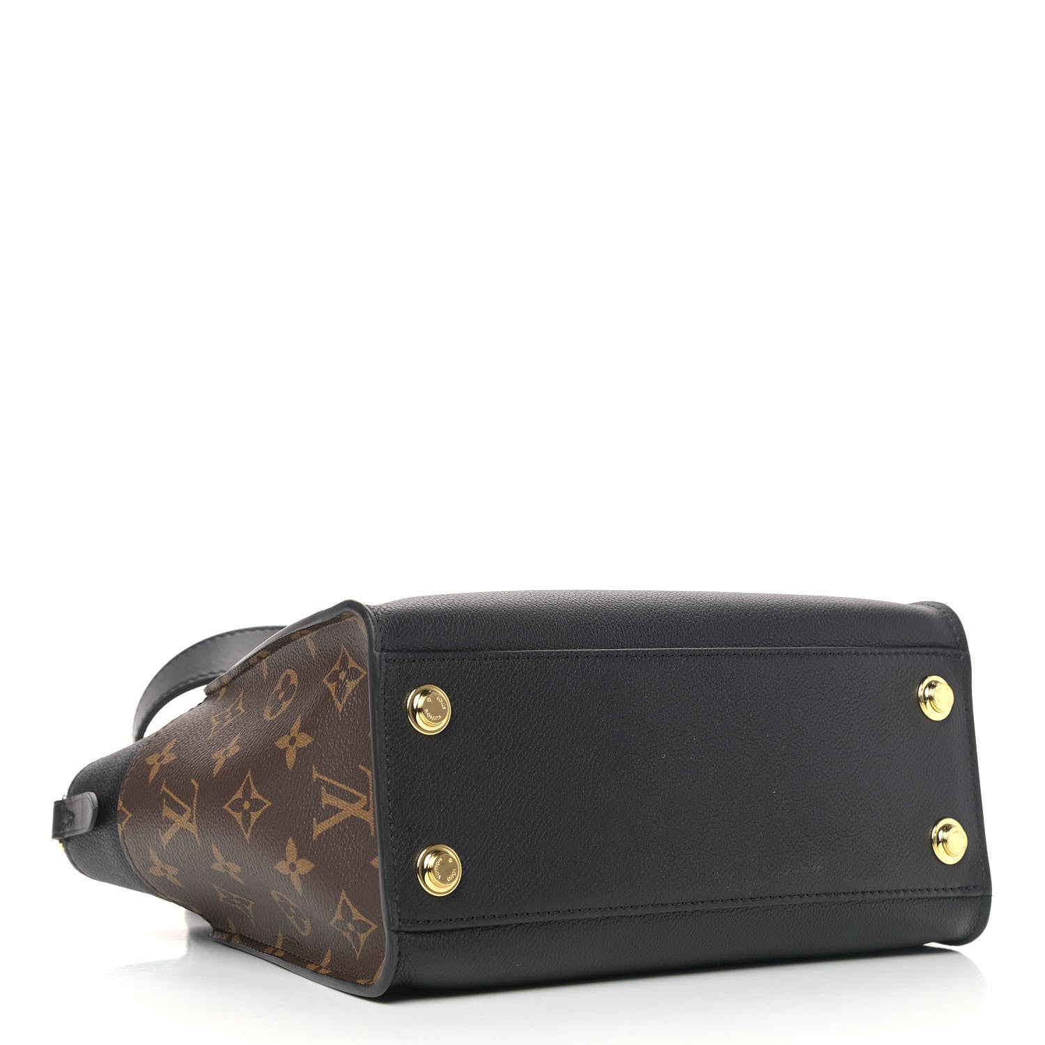 Louis Vuitton Calfskin Monogram On My Side PM Black 3 of 4