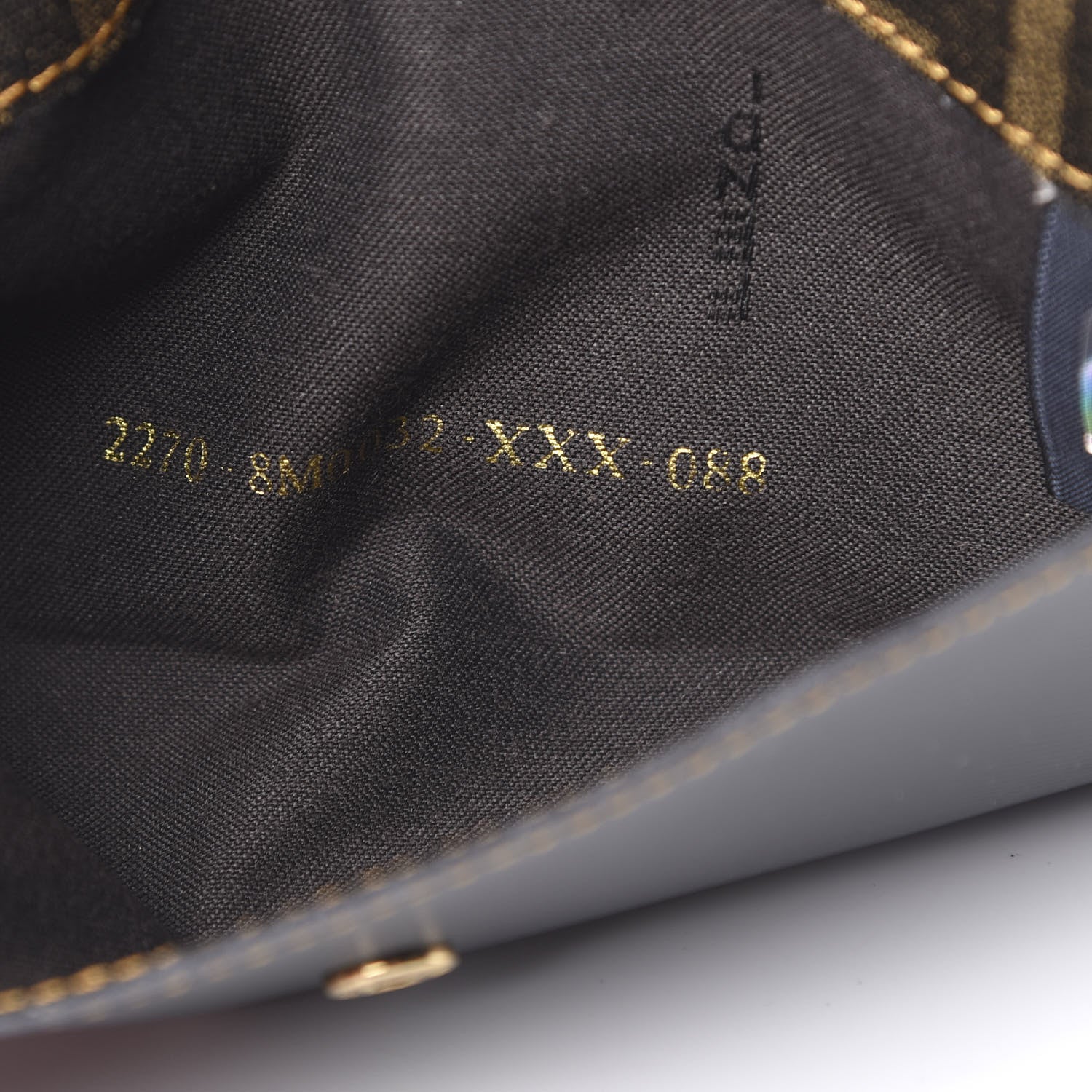Fendi Coated Canvas Zucca Spalmati Continental Wallet Black Tobacco 7 of 9